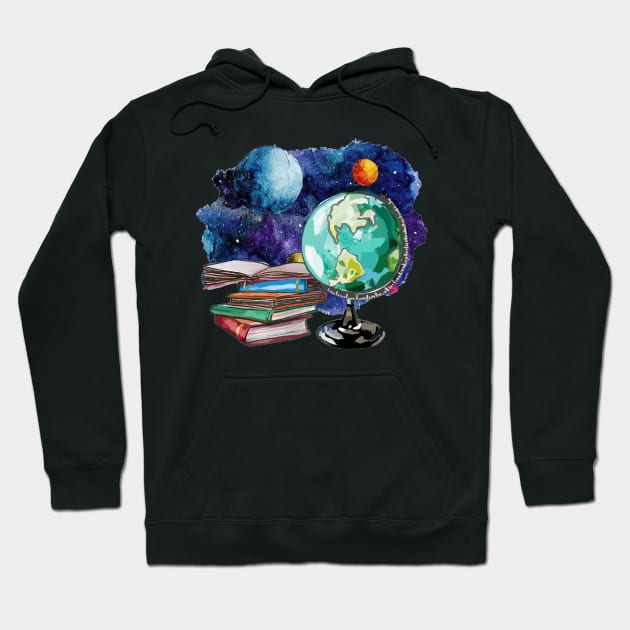 Universe from my desk Hoodie by Art by Ergate